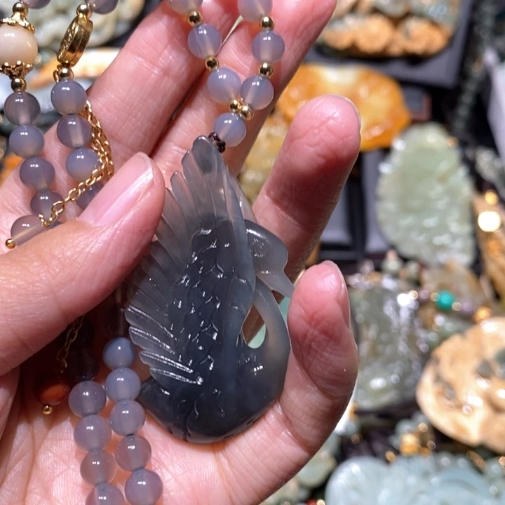 岫玉毛衣链未镶嵌