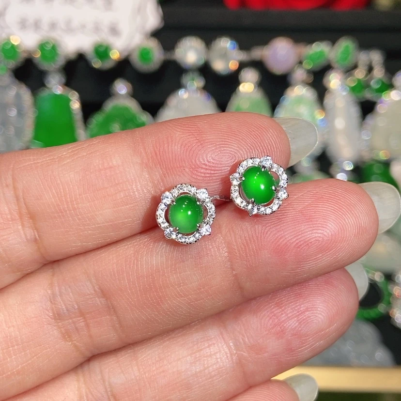 【闪购商品】未镶嵌翡翠耳饰天然翡翠