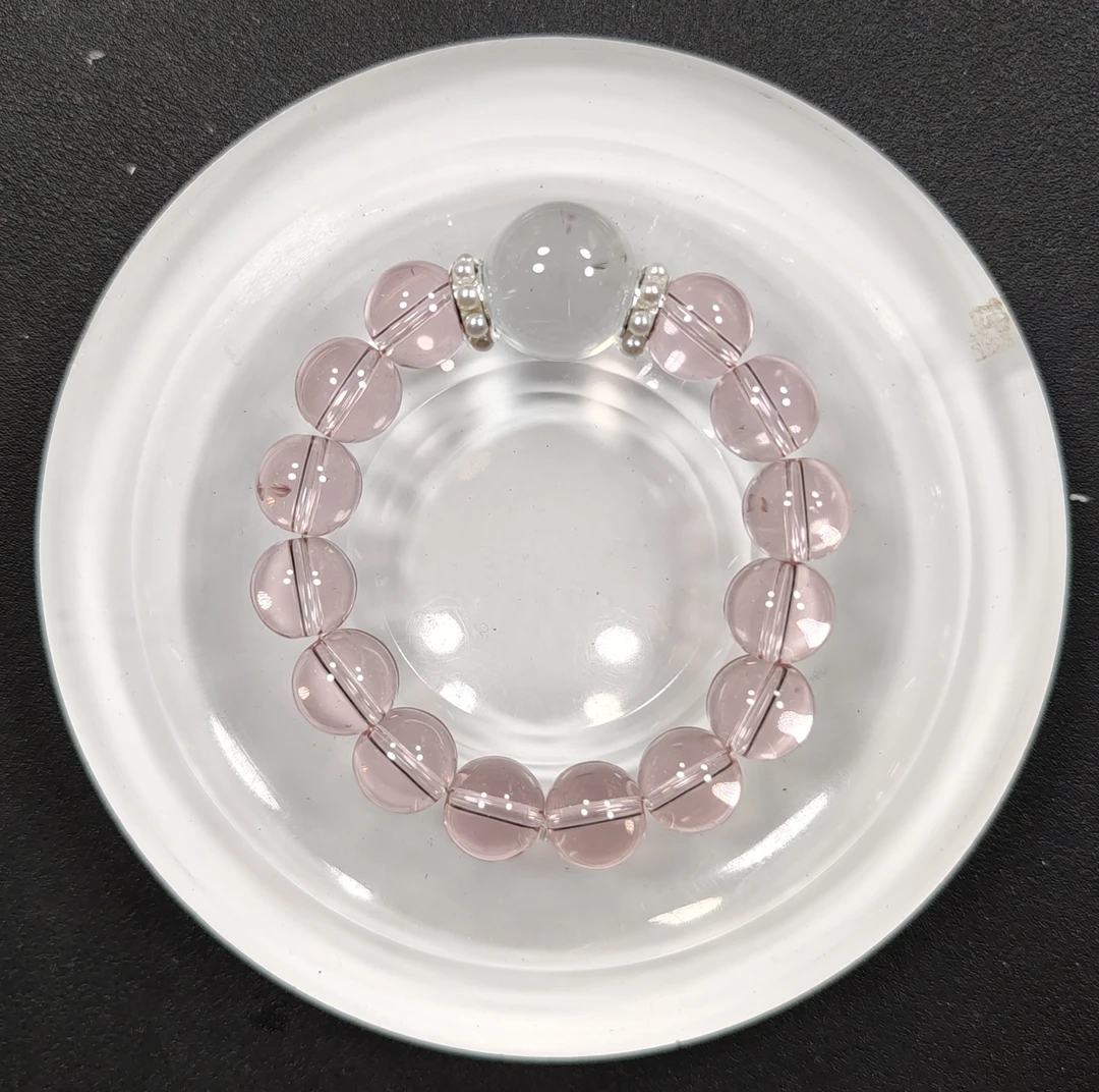 粉白12mm手串发一条C115