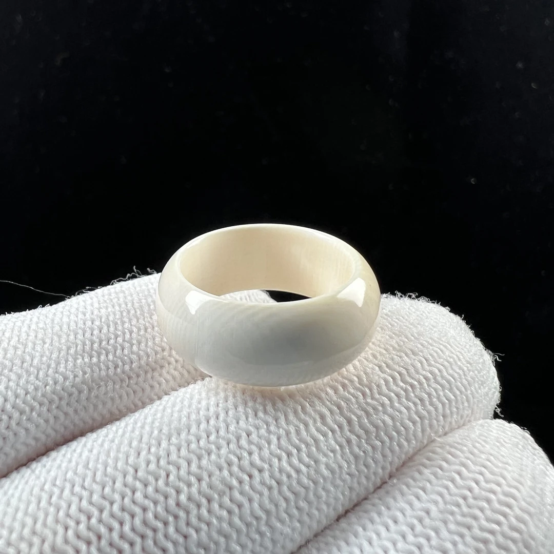 X6934天然猛犸跑环 戒圈11.2x8mm支持鉴定假一罚四