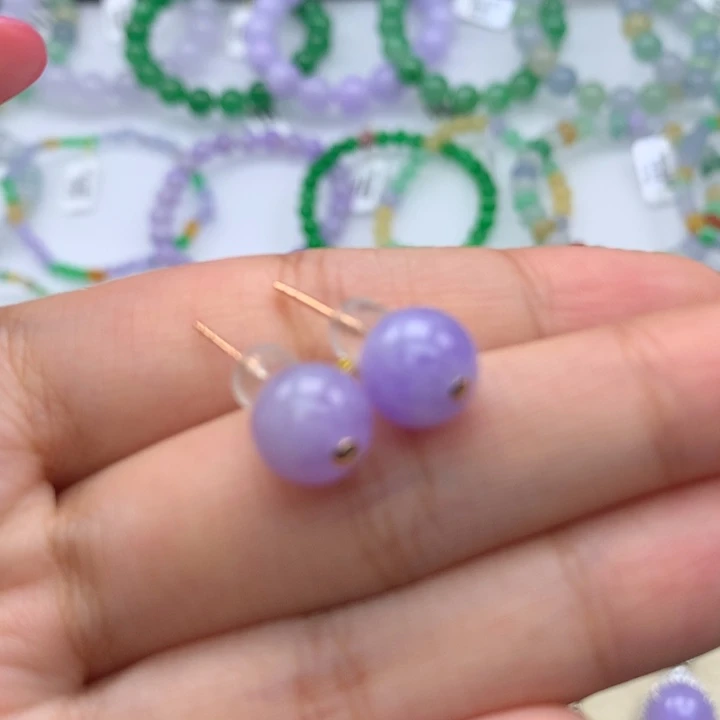 毛衣链18K金镶嵌翡翠