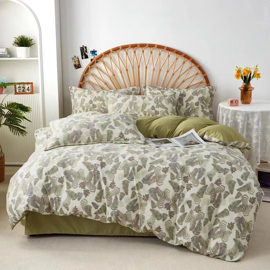 抢-四件套【一叶子】轻奢时尚田园风碎花亲肤透气小竺棉