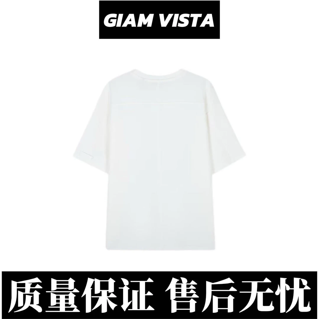 【GV专属-个性花朵 & 别针装饰款】夏季重磅56286高级感轻奢短袖T恤