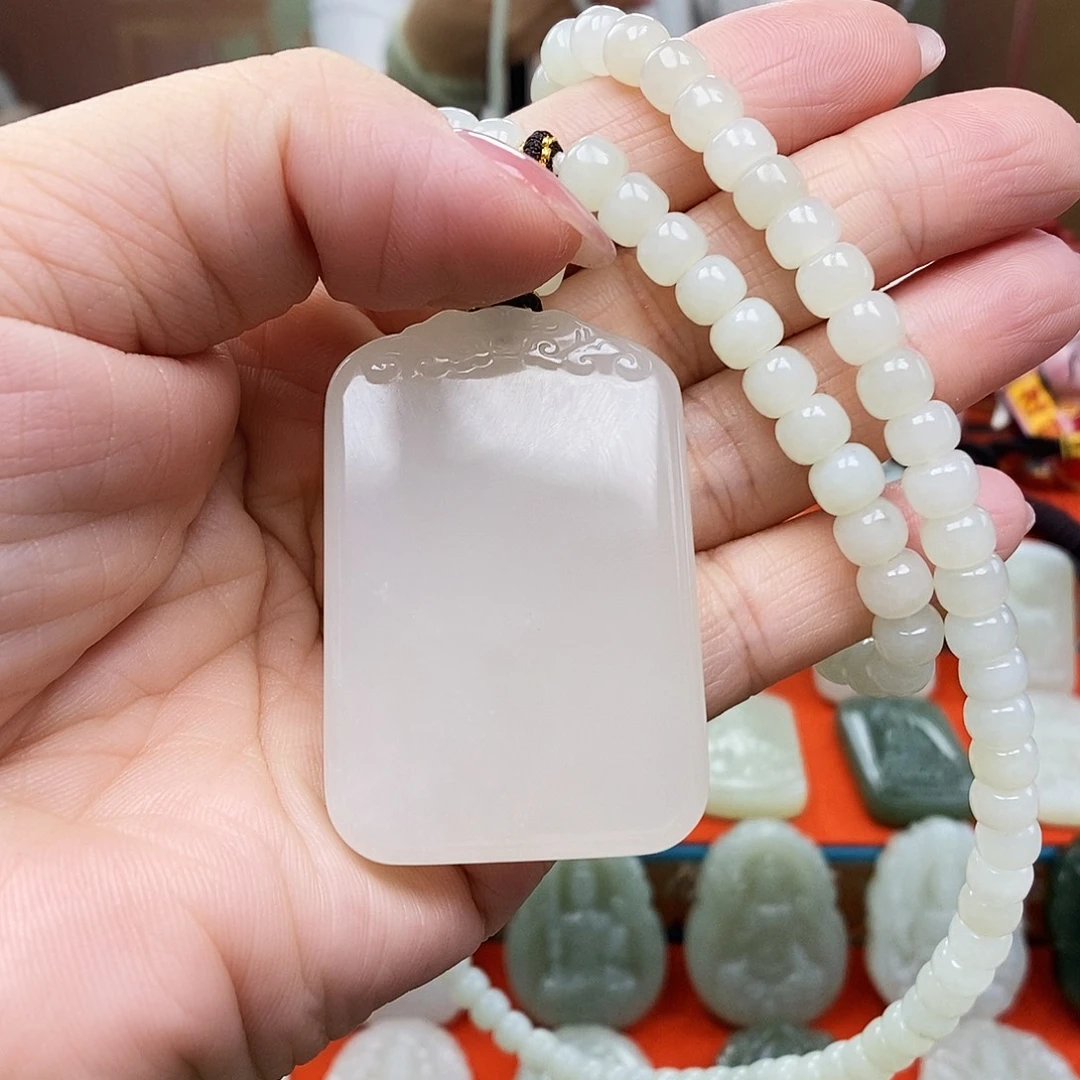 颈饰未镶嵌和田玉@**活