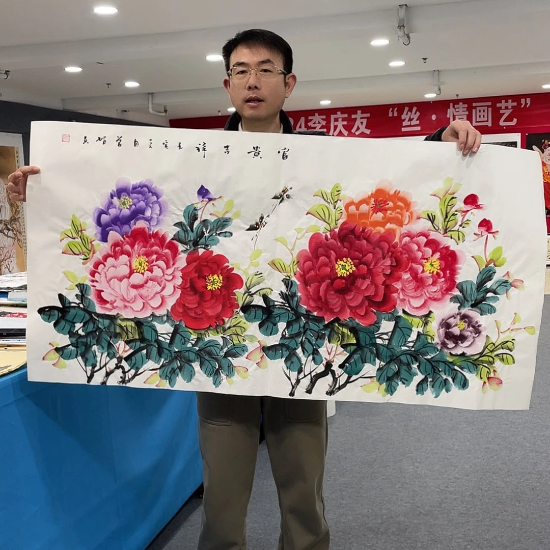 国画今天上午国画作品展示