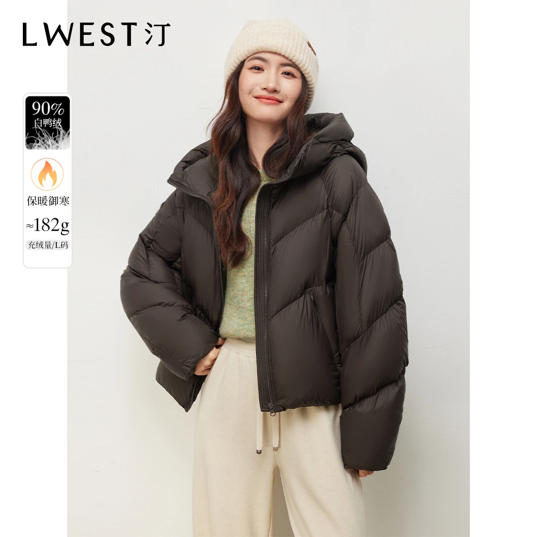 【达人专属】朗文斯汀高级感小个子连帽羽绒服DTMA4509C12861