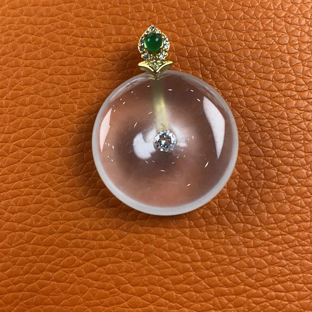 名***好石英质玉银S925镶嵌颈饰