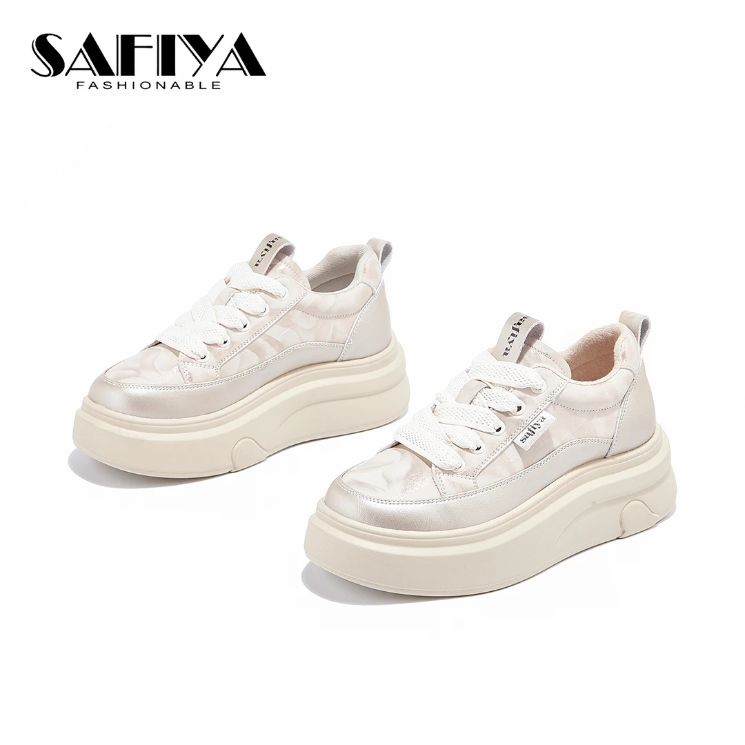 索菲娅Safiya2025秋冬新款舒适时尚百搭增高休闲女鞋SFD4112B37