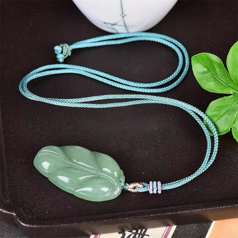 东陵玉金枝玉叶挂件玉石叶子项链小吊坠女款玉坠挂坠珠宝颈饰玉器