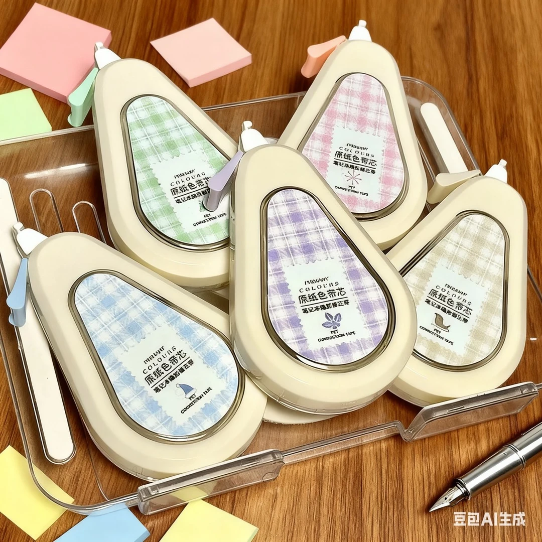 护眼原纸色修正带学生专用顺滑一体翻盖式简约大容量专用涂改改错