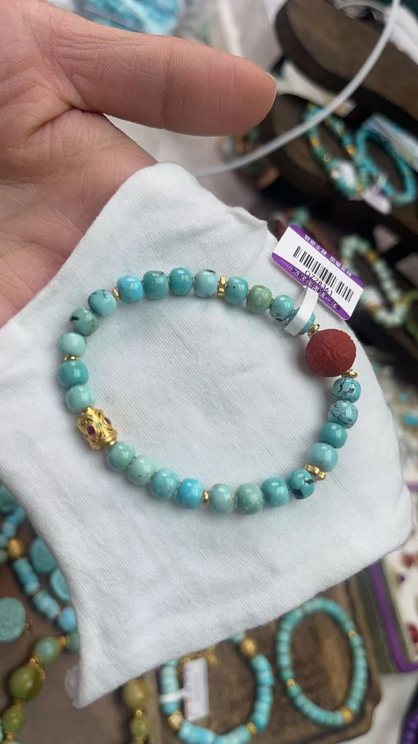 雅致家手工百搭（多样性发其一）绿松石单圈