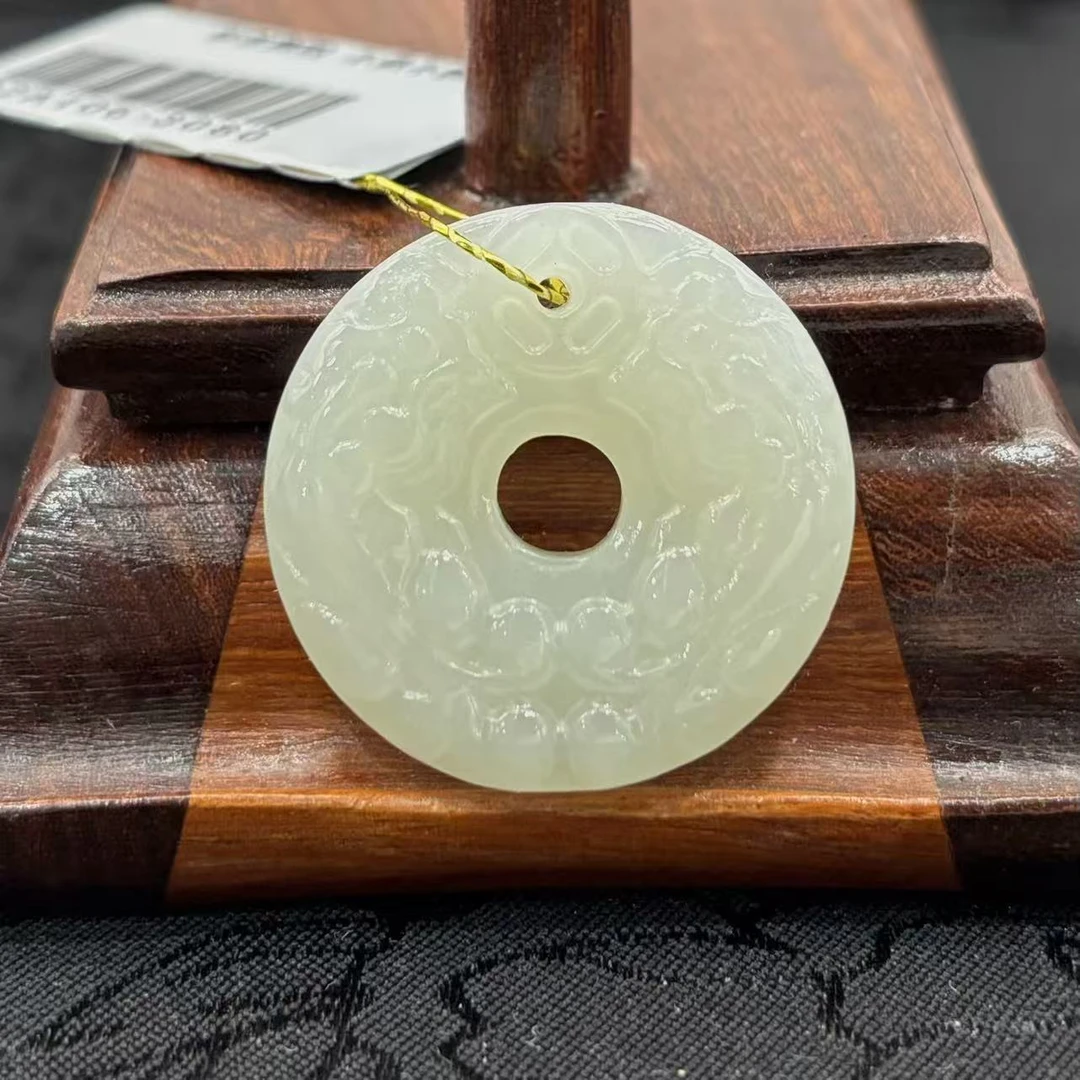 老卢和田玉双貔貅圆环吊坠精美款多样性发货其一02A