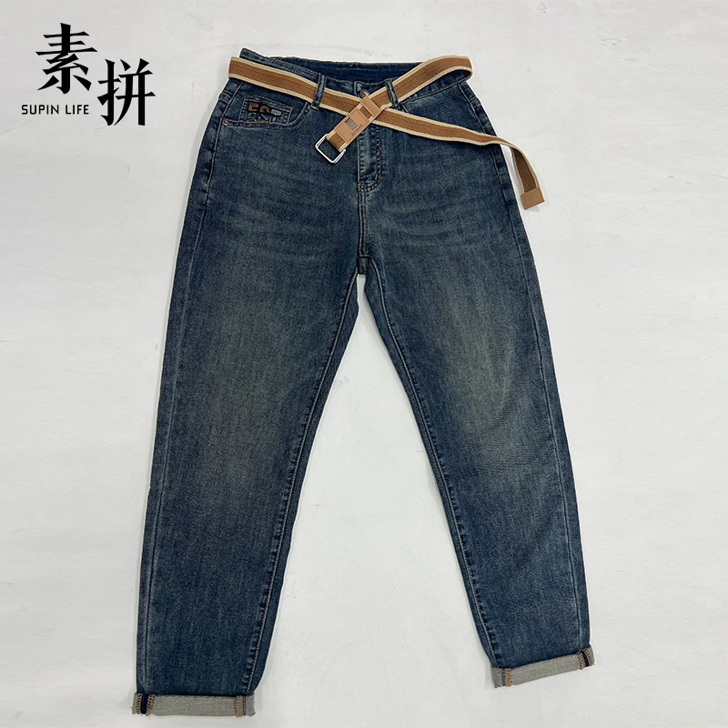 素拼牛仔裤SPBZK459327AM