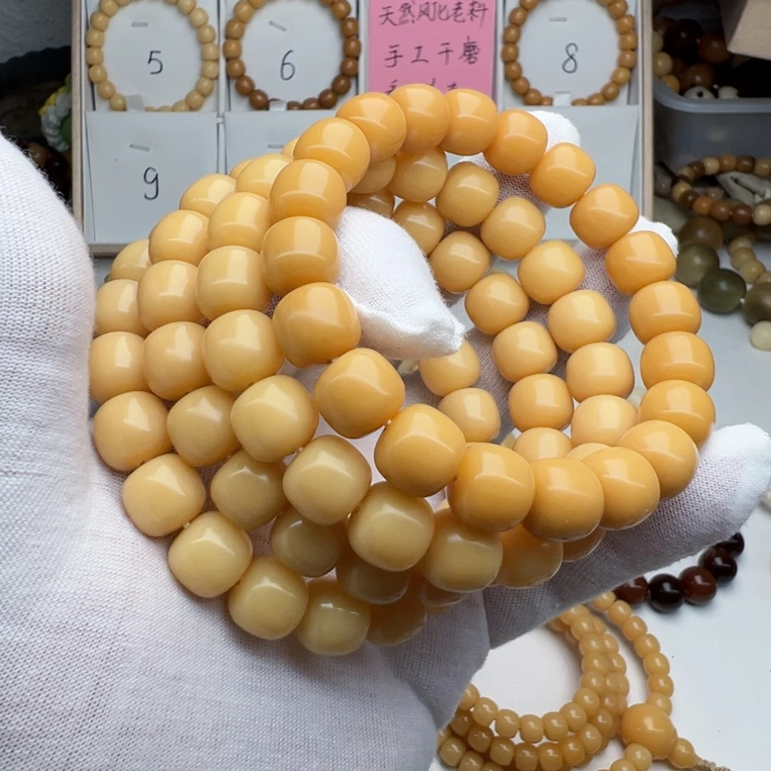 菩提根/象牙果手串卡12 天然风化老料干磨高油高密S8