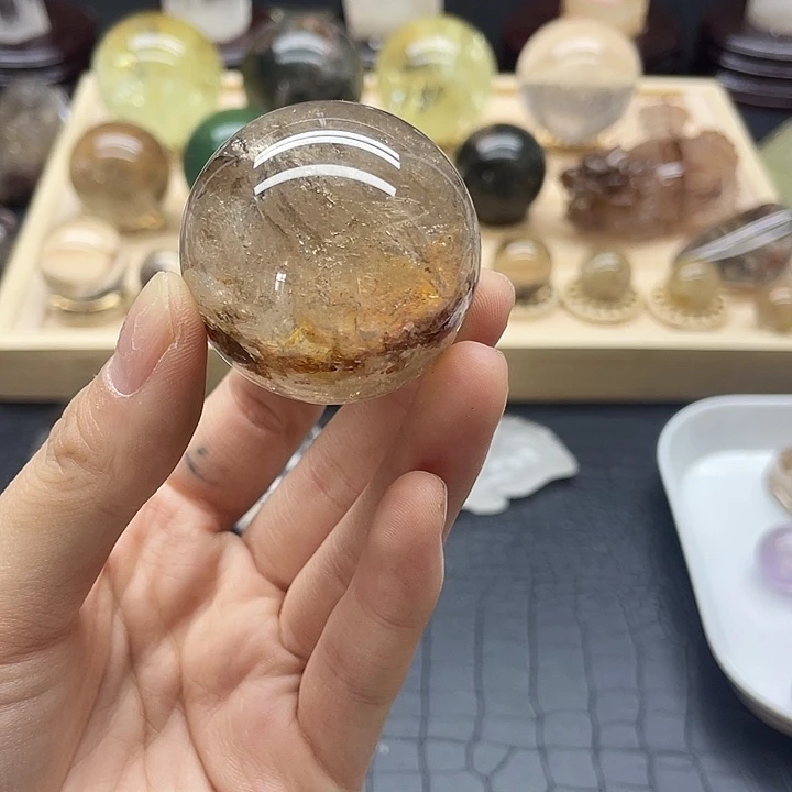 珠宝半成品黄晶未镶嵌259水晶石