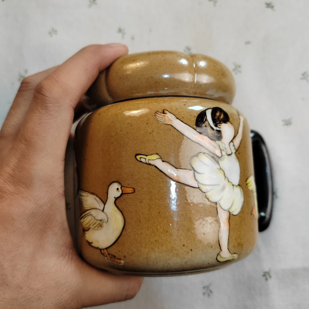 高温釉下彩手绘茶杯