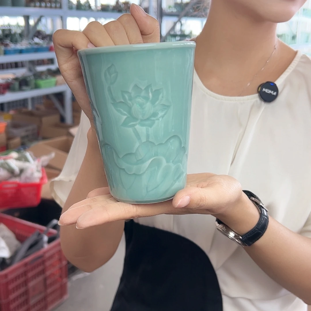 龙泉云间青瓷小米茶器