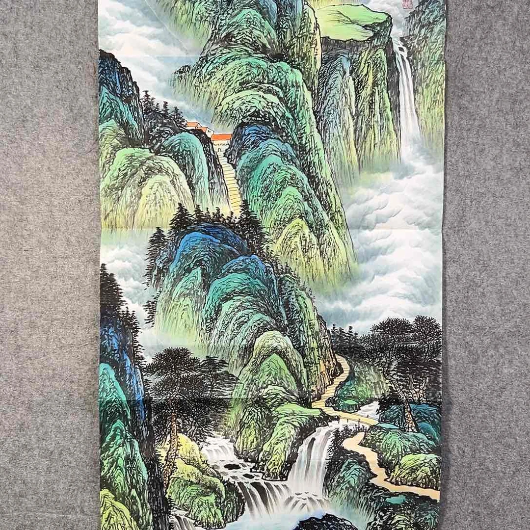 国画287 花鸟在此鸣叫时还要一