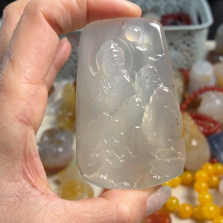 玛瑙/玉髓未镶嵌吊坠(不含链)