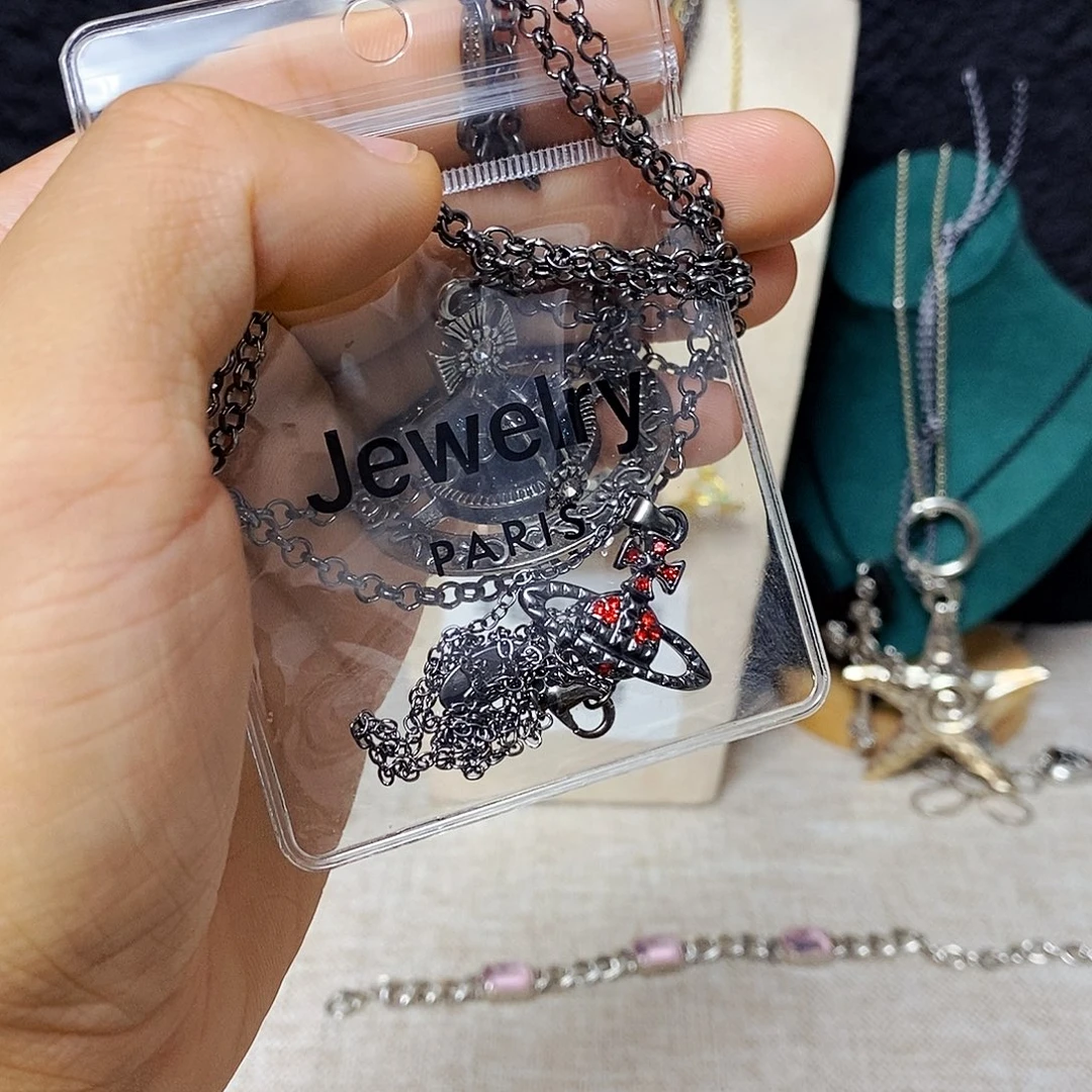 白***柠合金合金两条项链