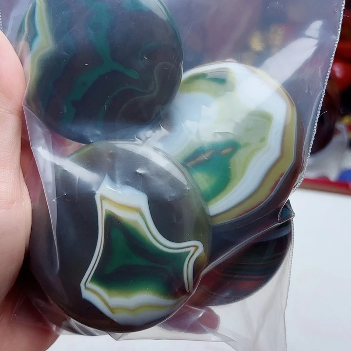 流***星未镶嵌玛瑙/玉髓珠宝半成品