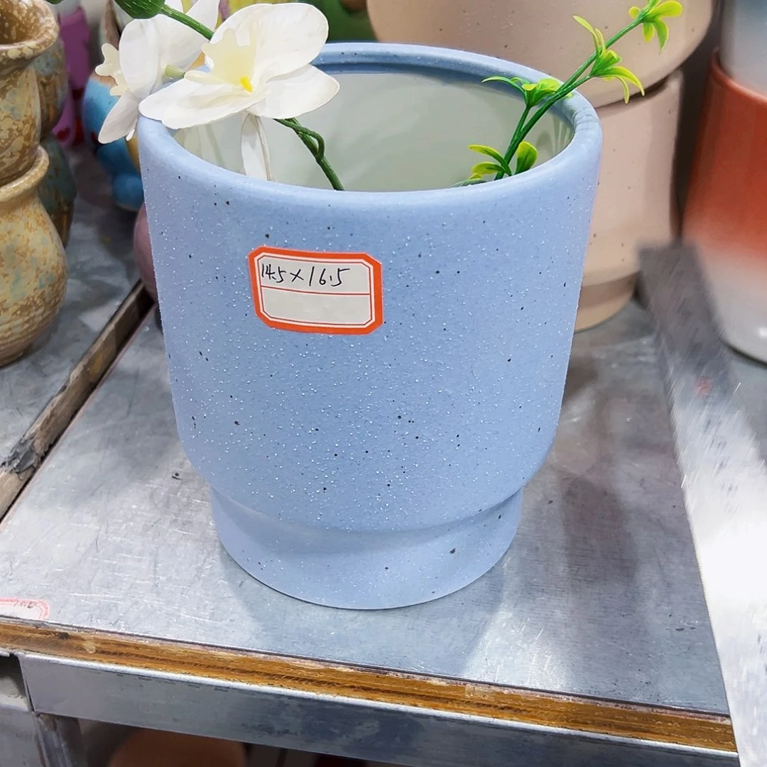有孔，外贸尾单陶瓷花盆凑单10米包邮