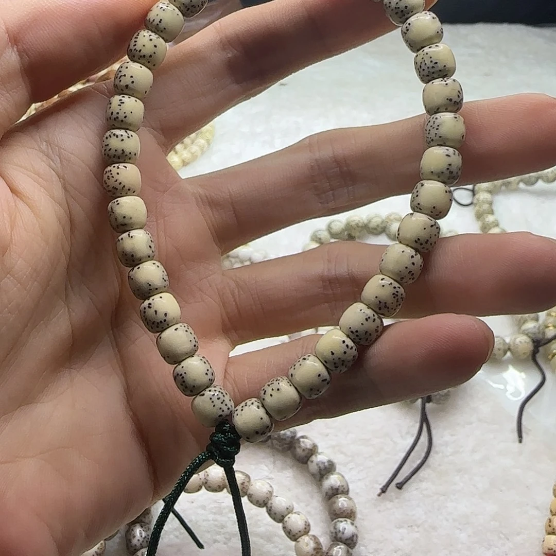 吊坠星月菩提原生态石玉料同枝果单圈