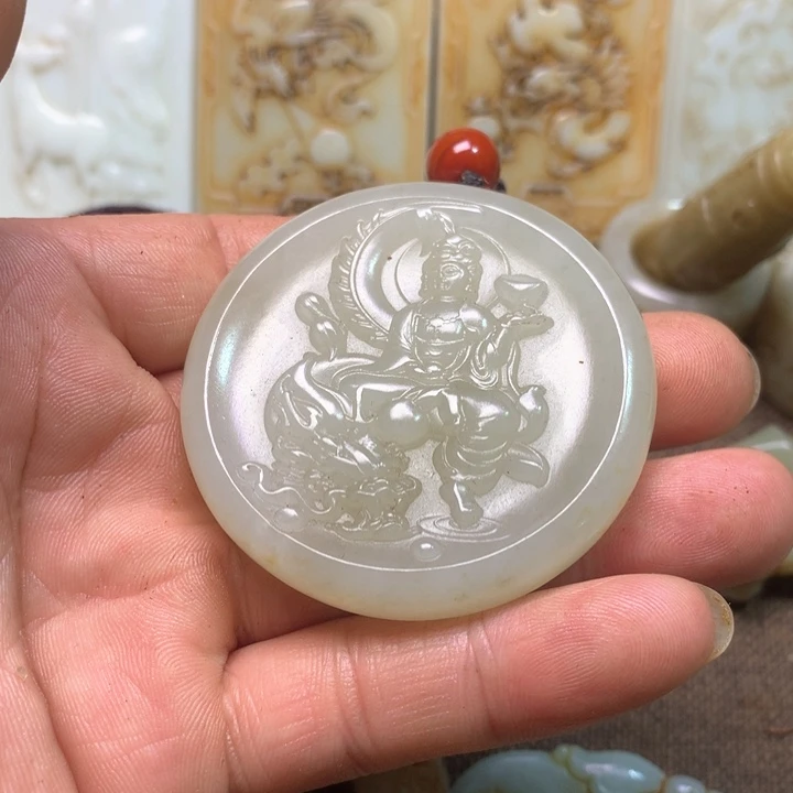 和田玉挂件未镶嵌闲**鹤