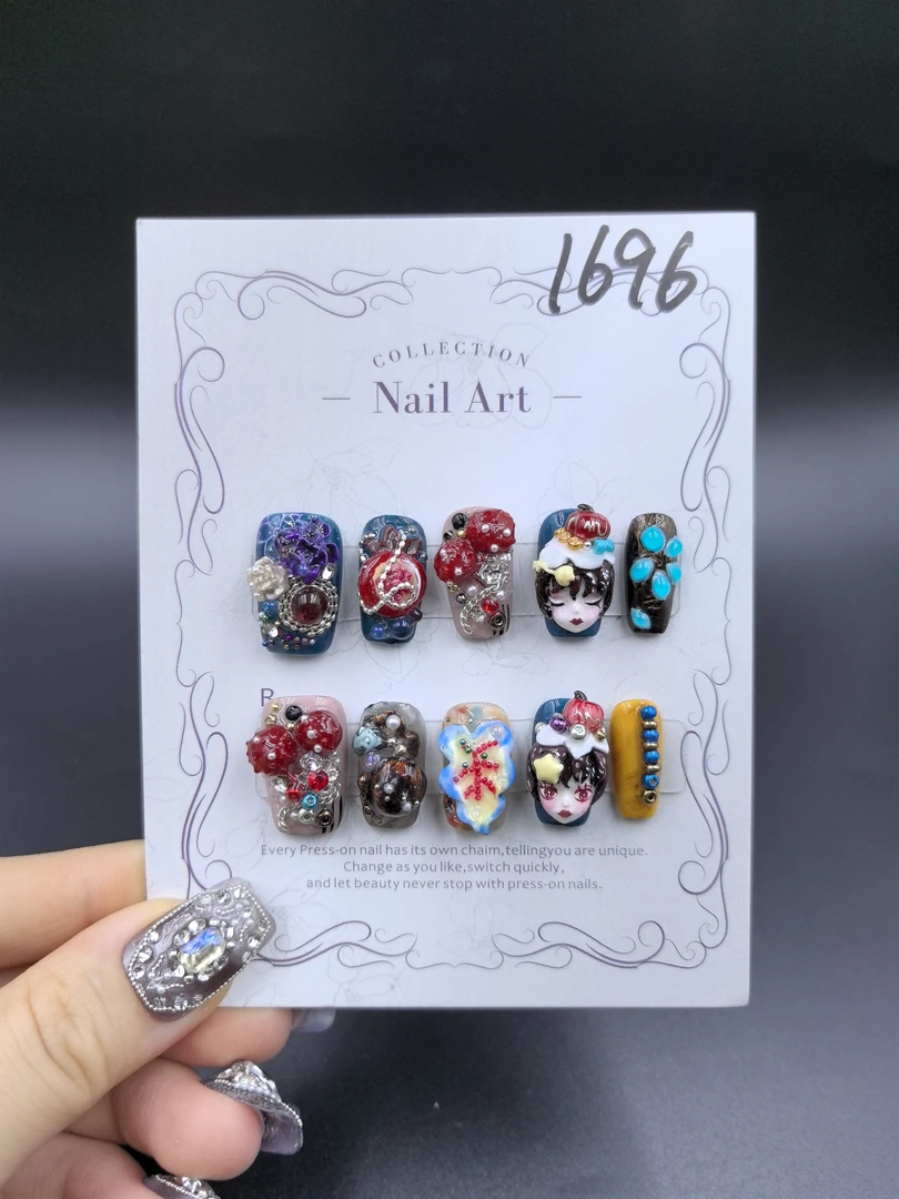 【Dandan出品】胭脂果 二代 纯手工穿戴甲 重工高定娃娃款