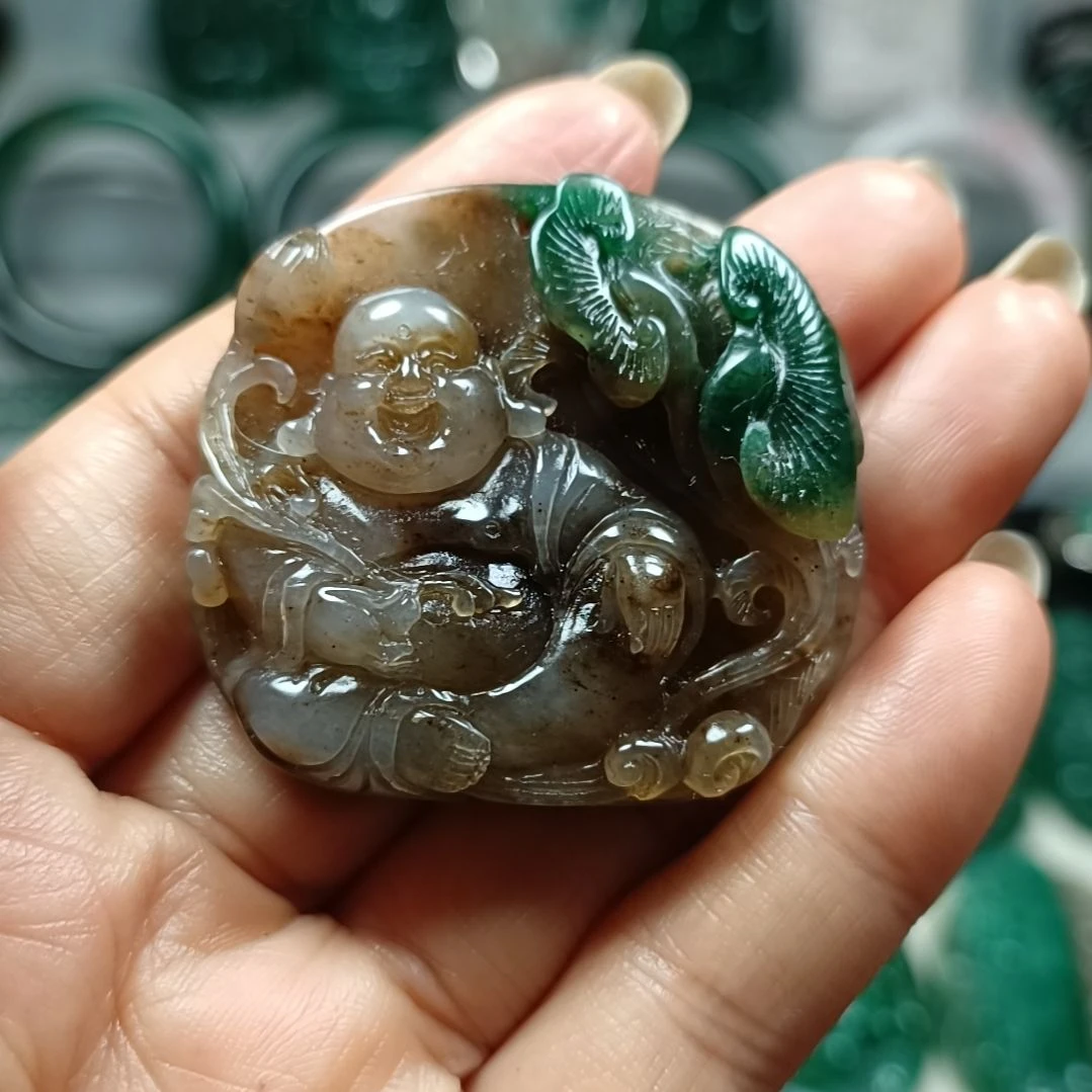 独山玉佛公未镶嵌