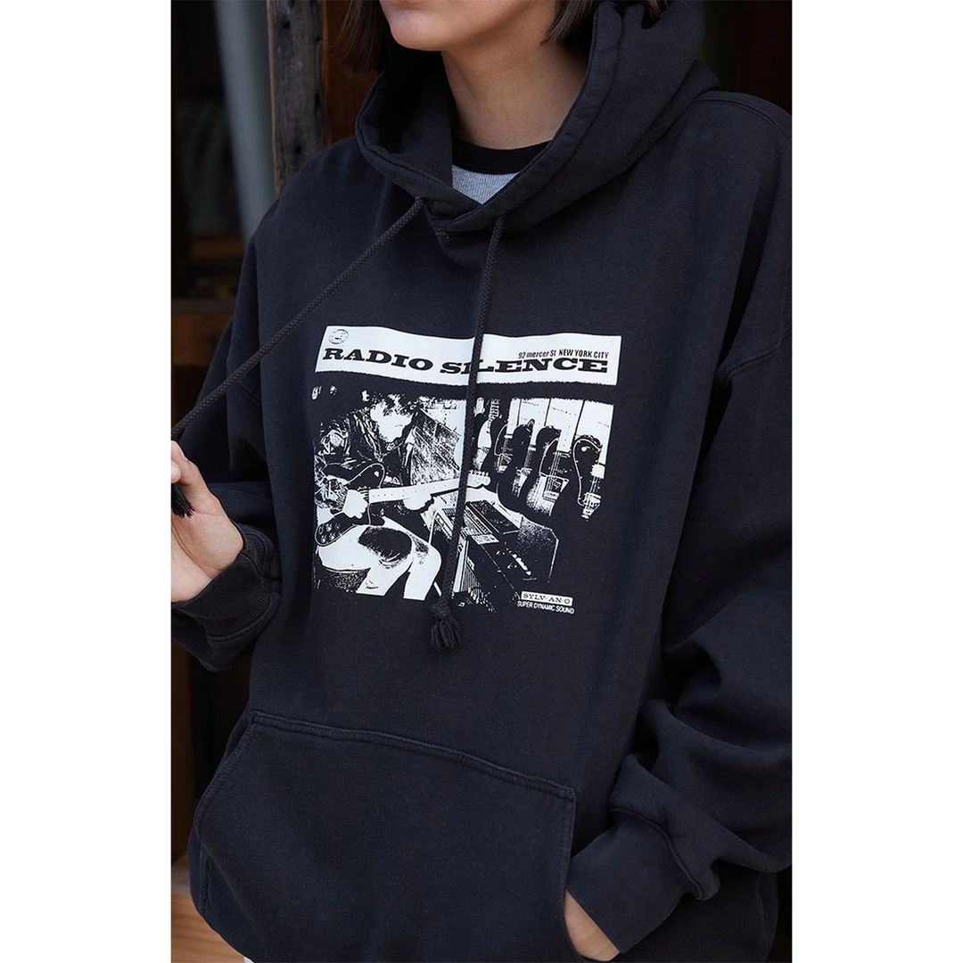 C635加厚款猫印花常规款中长款连帽人物欧美风薄款卫衣