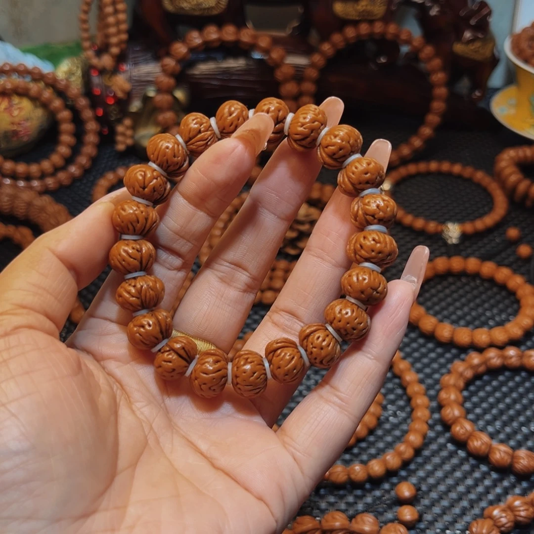 善***物手串桃核14矮桩精品蟠桃单圈