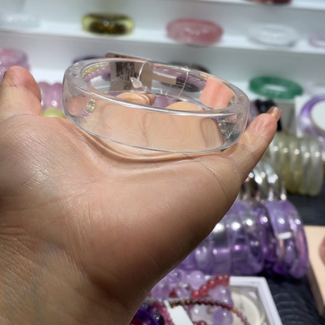 水晶手镯63圈口15号未镶嵌