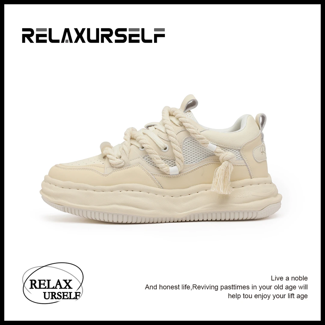 RELAXURSELF明星同款百搭夏季情侣潮鞋百搭休闲运动增高鞋