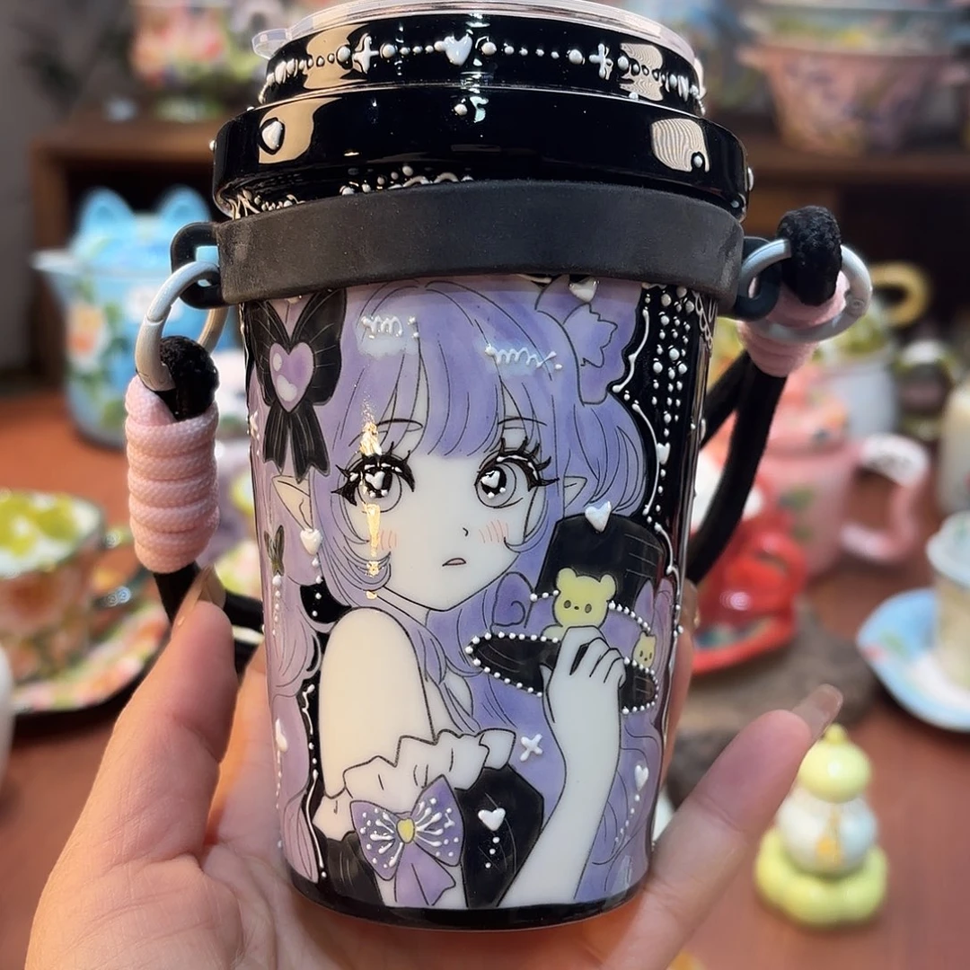 景德镇手绘高温釉下彩陶瓷茶具