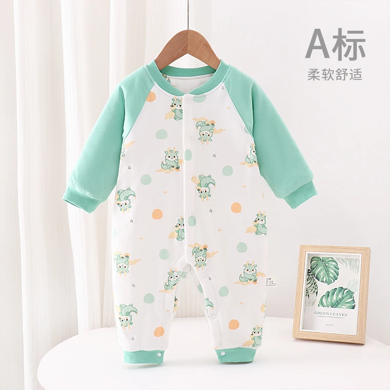 【易帛专享】150克婴儿秋冬季加厚保暖连体衣宝宝爬服舒适柔软居家