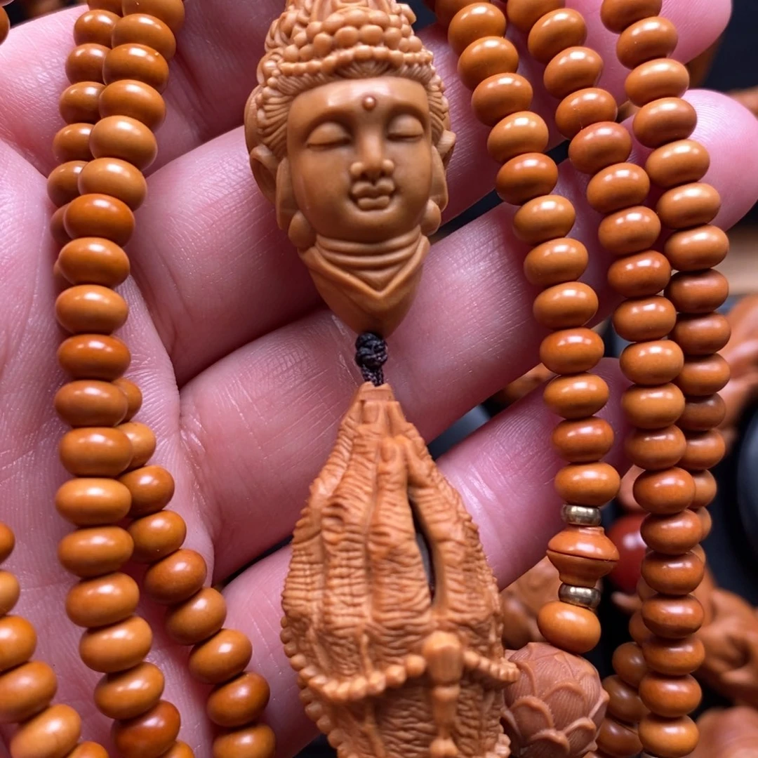 橄榄核手串观音链子