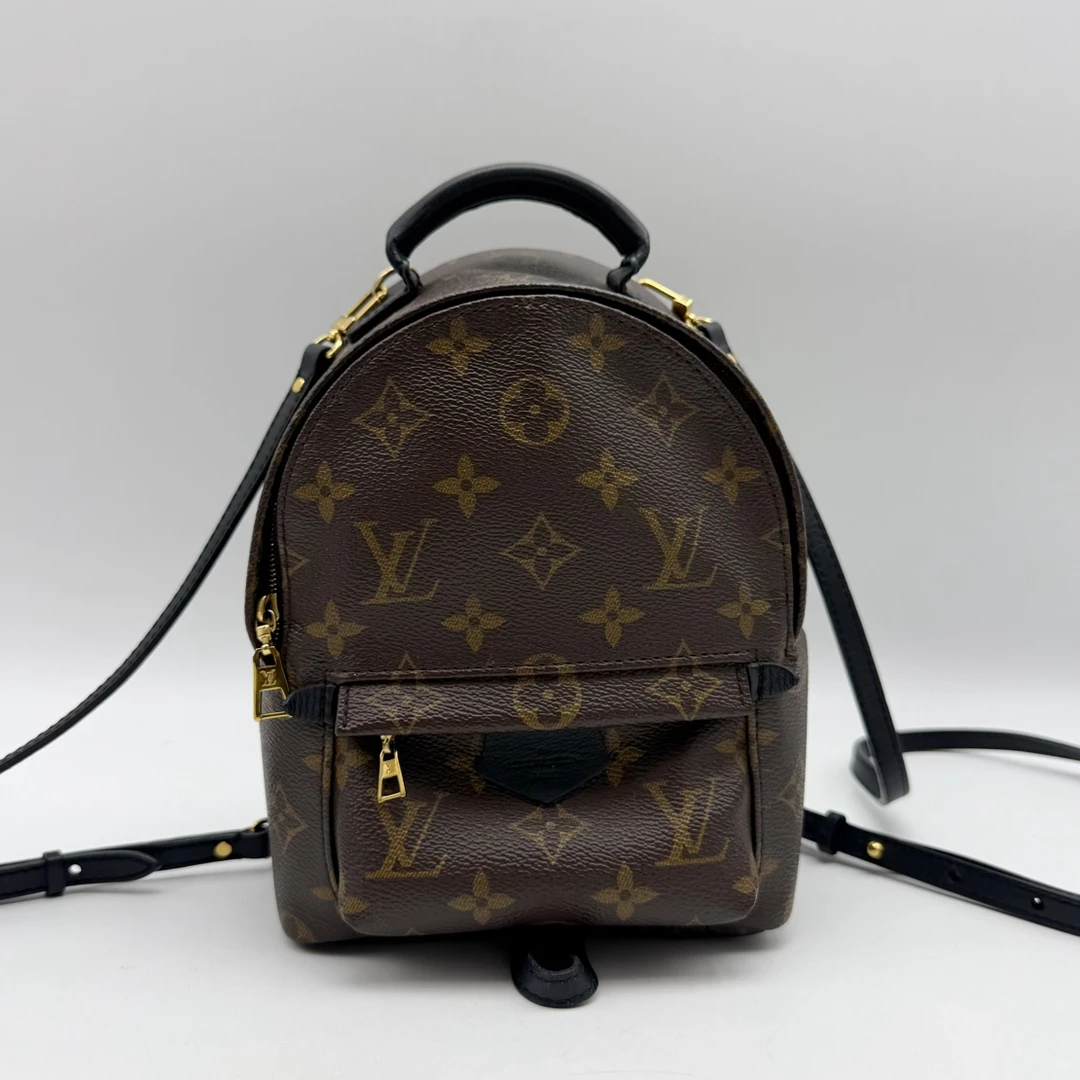 95新 LouisVuitton/路易威登 95新 老花迷你双肩包