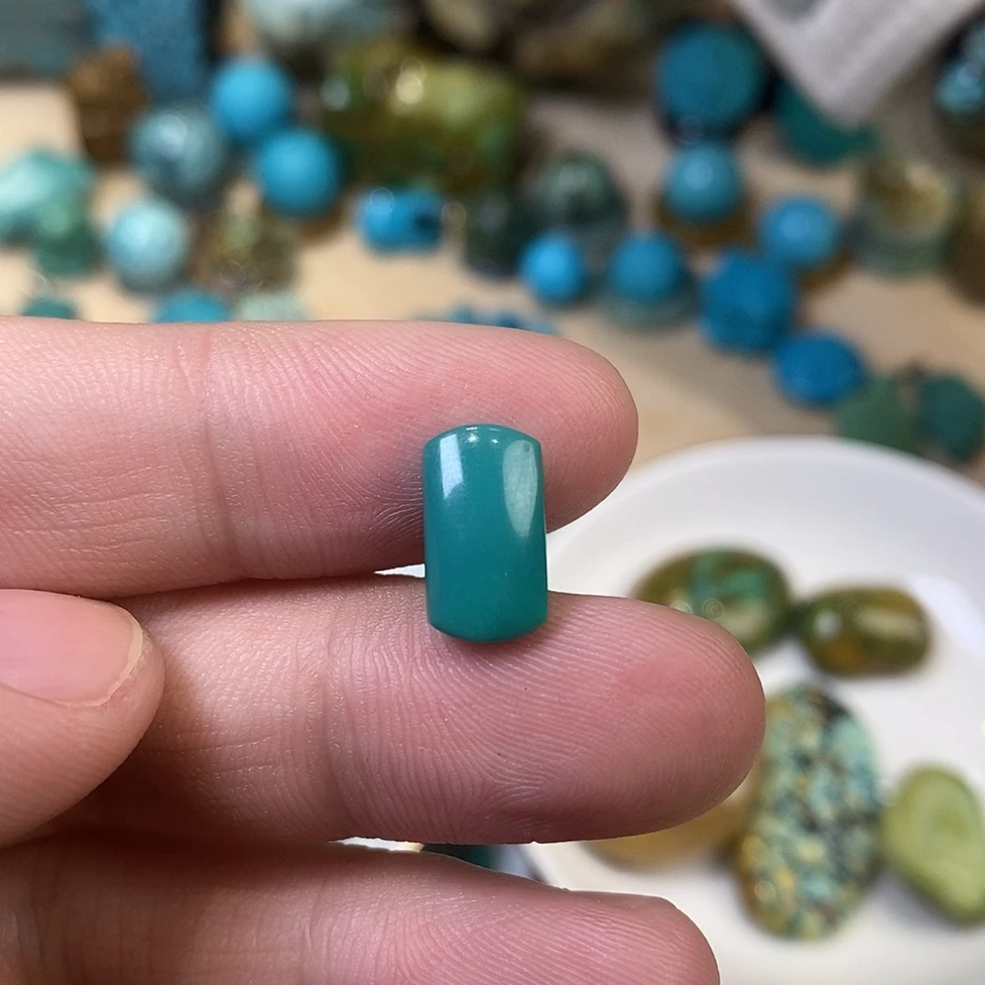 路***远绿松石未镶嵌戒面