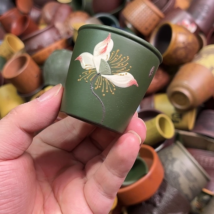紫砂茶杯全手工紫砂主人杯