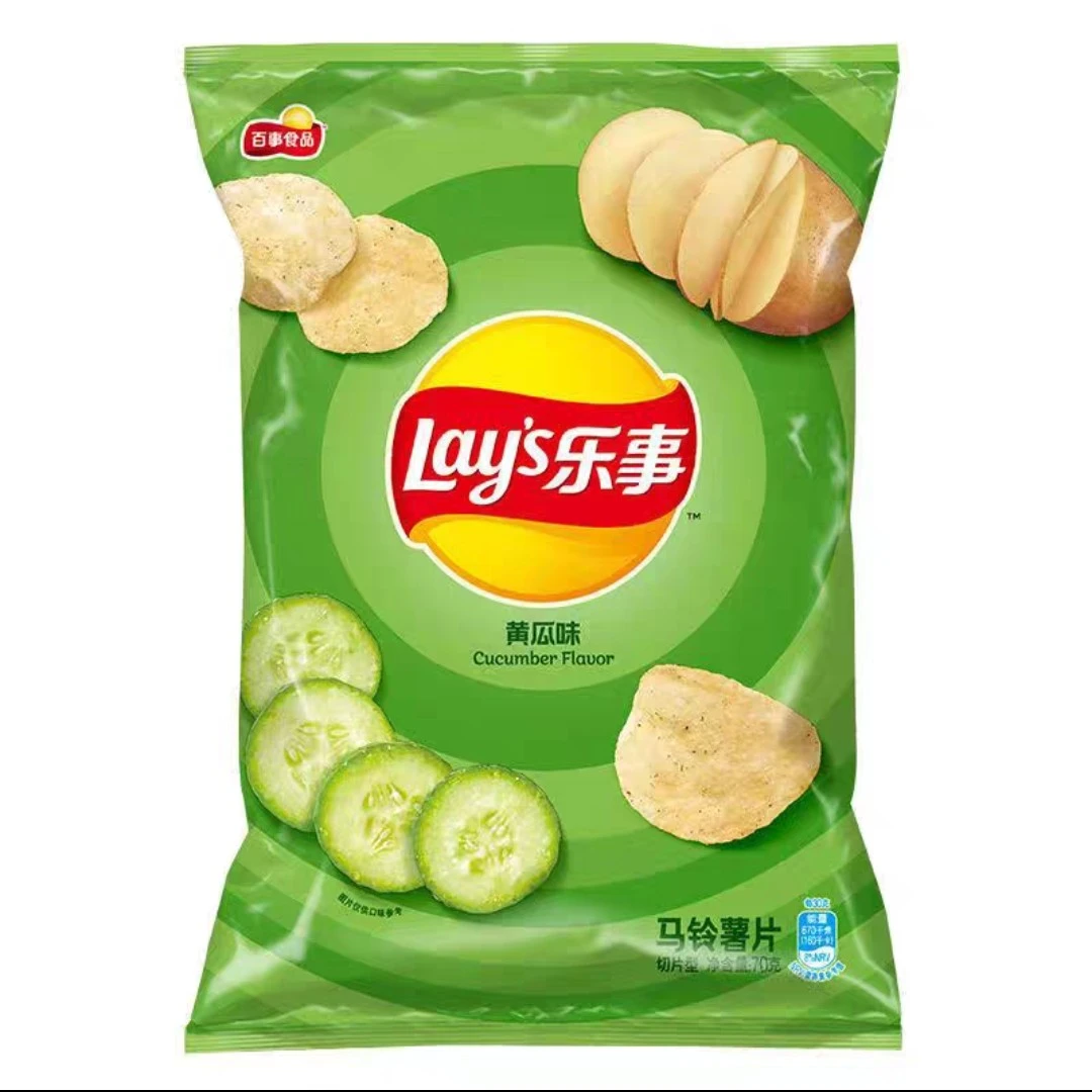 乐事黄瓜味马铃薯片70克/包