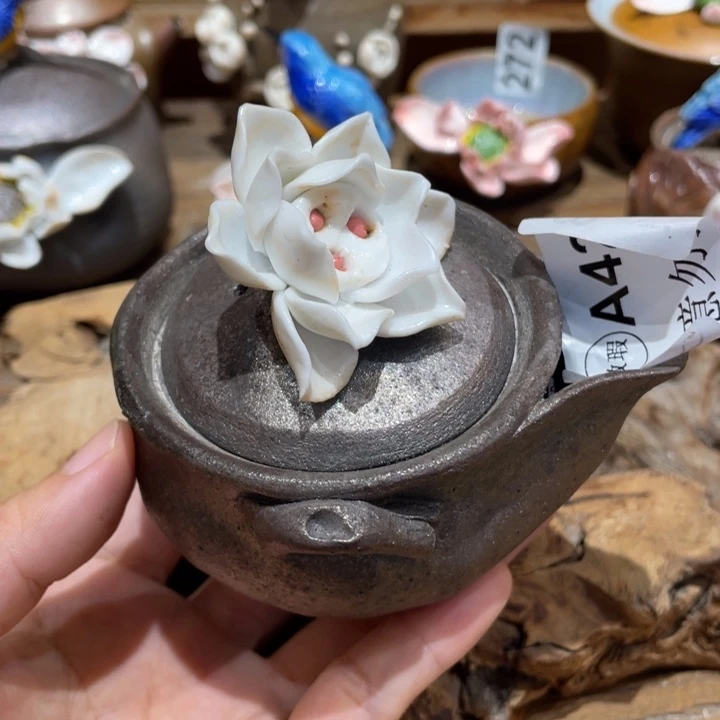 手工制作陶瓷茶具茶杯青蛙