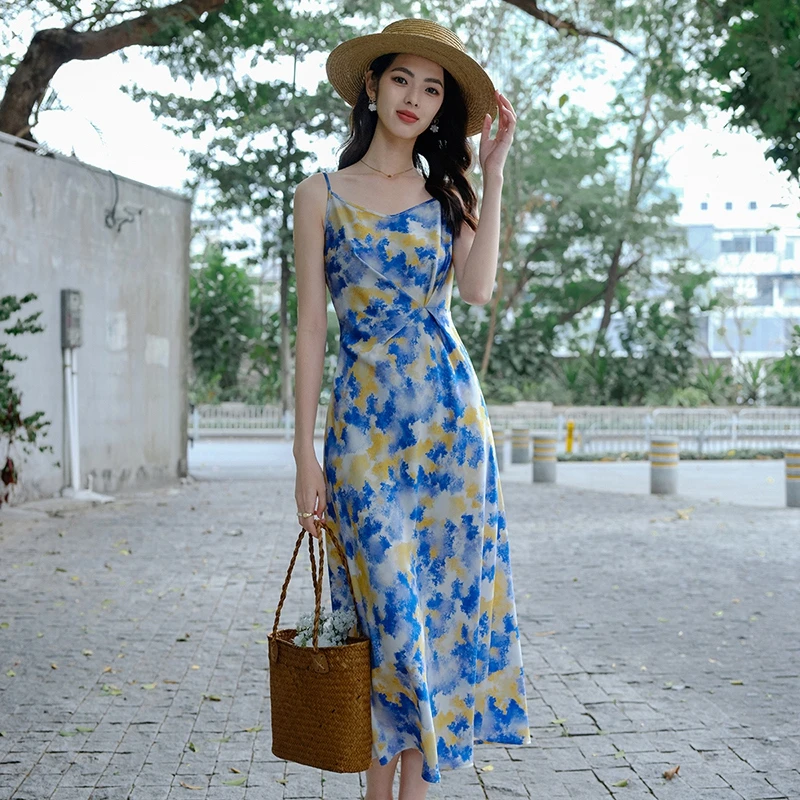 【断码清仓拼手速】裙子晕染度假风吊带裙23122536