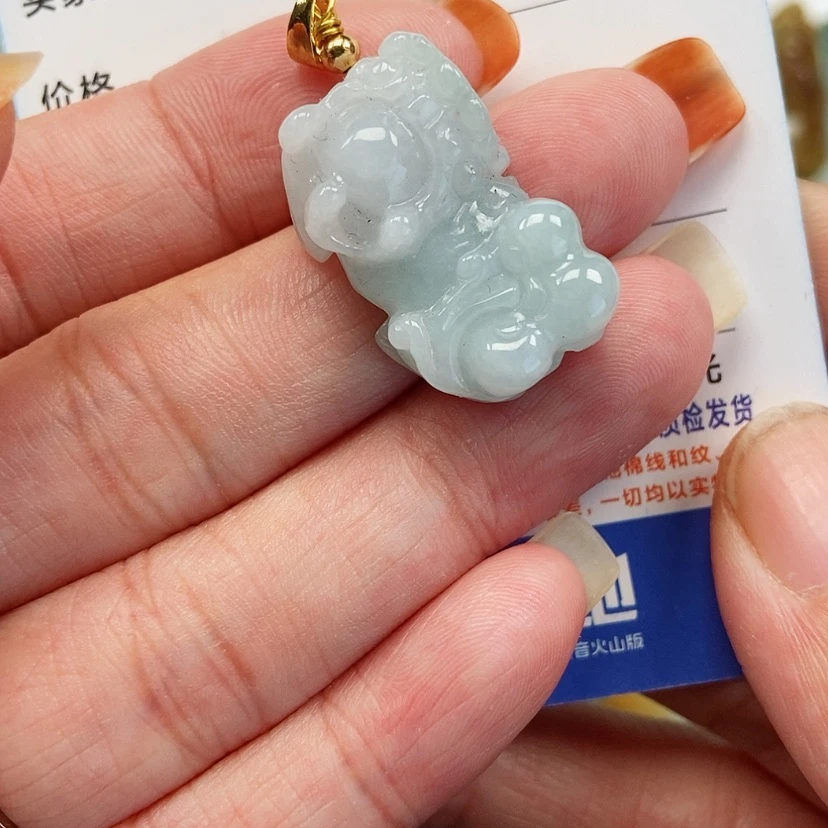 【闪购商品】翡翠颈饰未镶嵌貔貅