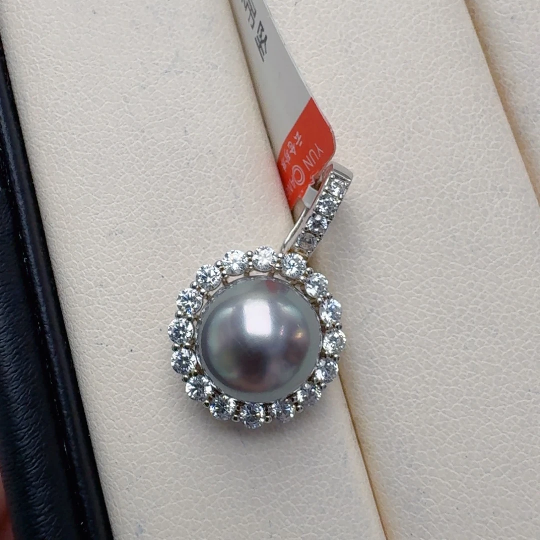 颈饰银S925镶嵌海水珍珠@@hd224