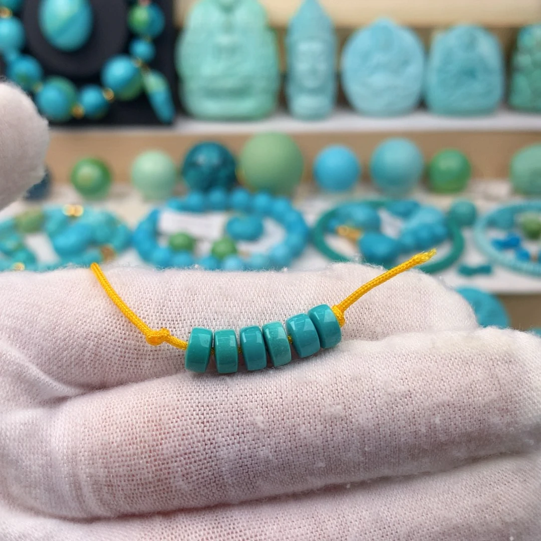 未镶嵌绿松石珠宝奇石卡5.9