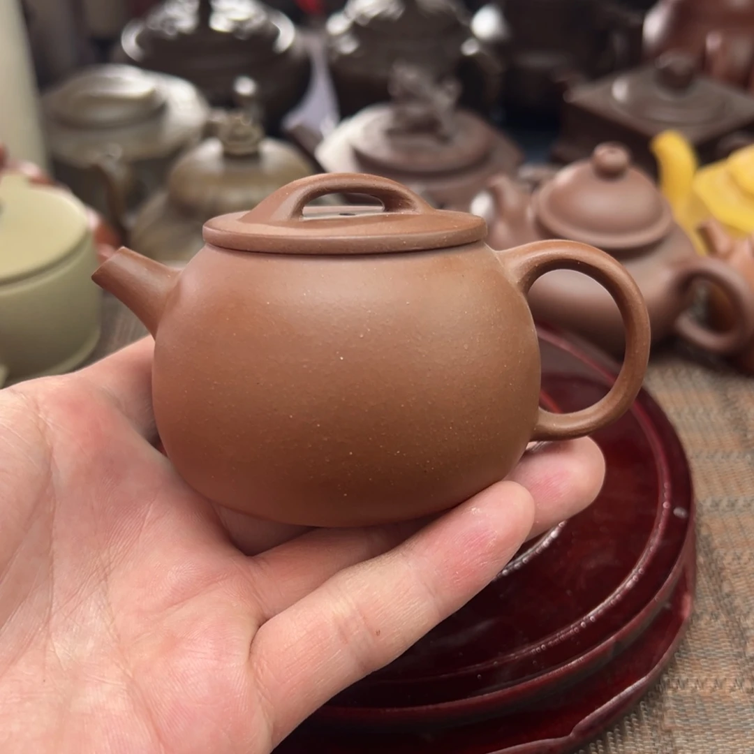 茶壶紫砂宜兴原矿紫砂壶130毫升容量