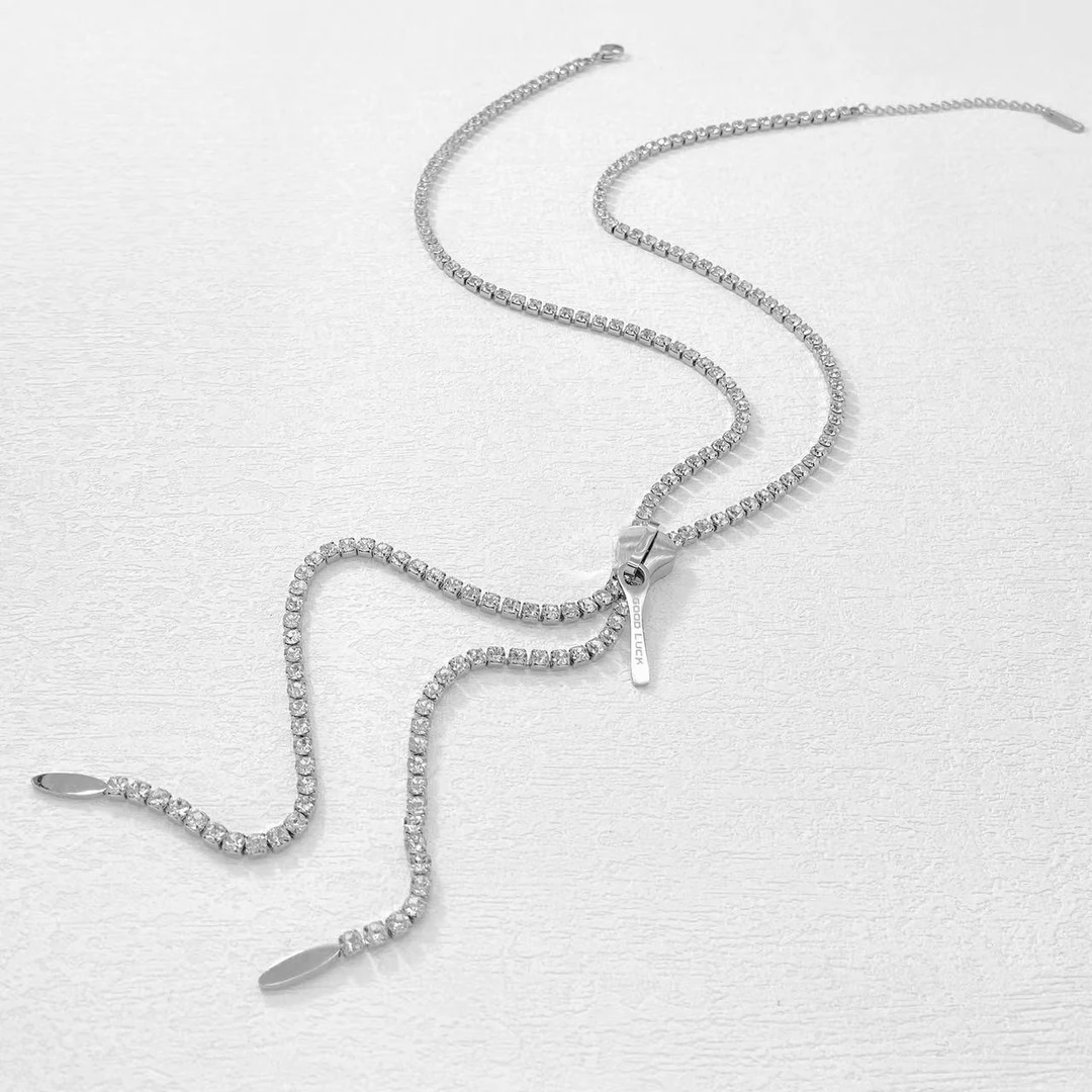 钛钢项链 木木（ZF992）  51厘米 毛衣链