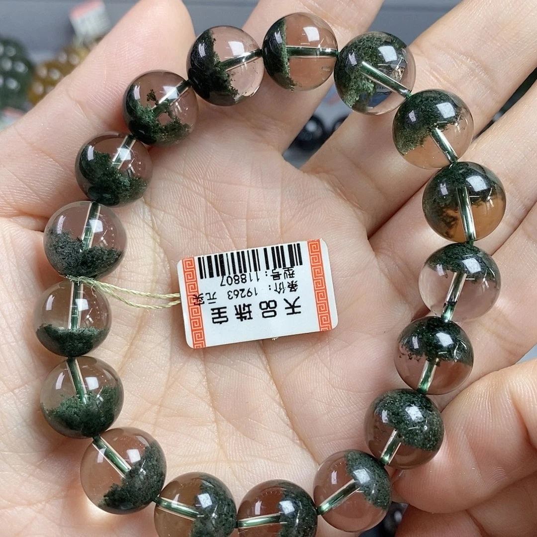 未镶嵌水晶手串绿幽灵118807