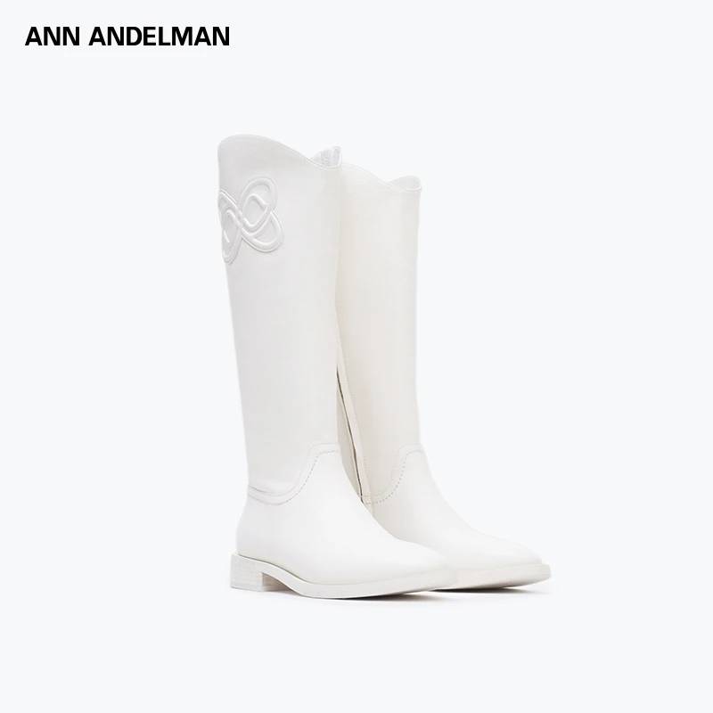 ANN ANDELMAN 25秋 时尚设计英伦风厚底长筒靴
